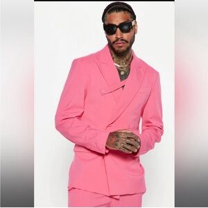 New with tags - Pink Fashionnova Men suit set